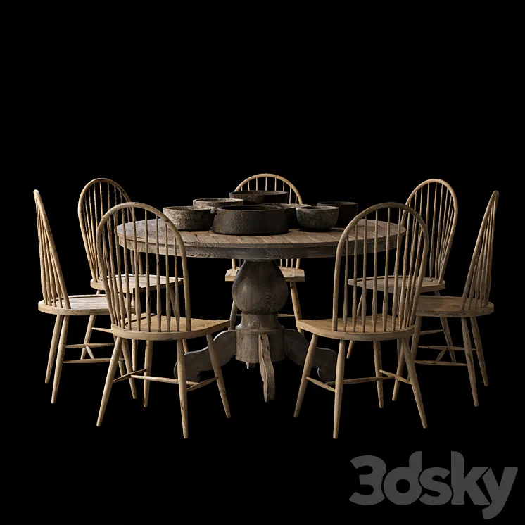 The dinette 3DS Max