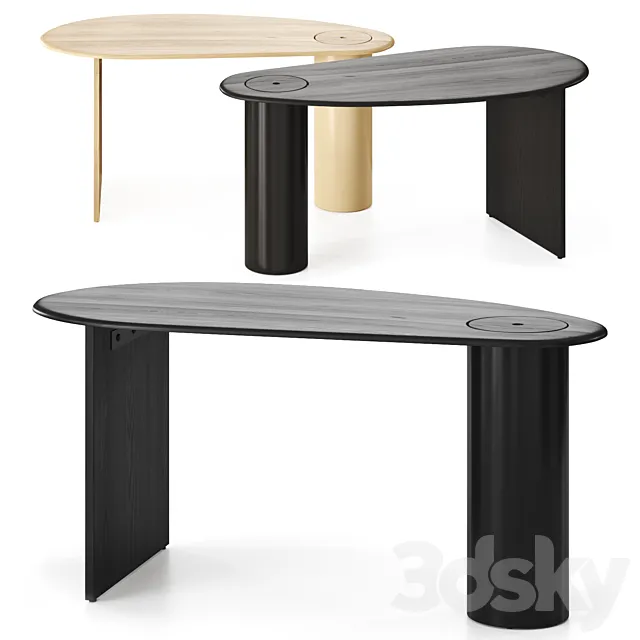 The Eclipse Desk by Menu Table 3DSMax File