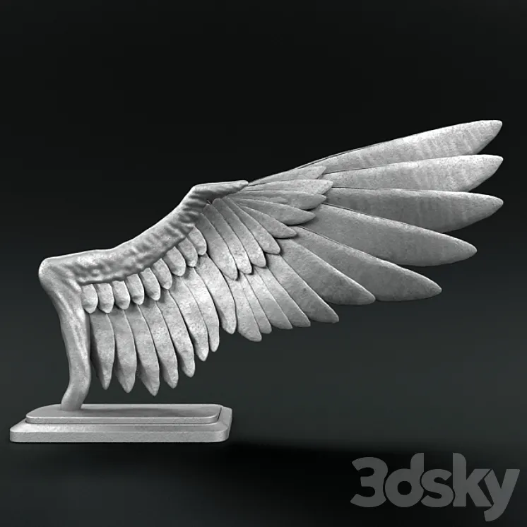 “The figurine “”Wings””” 3DS Max