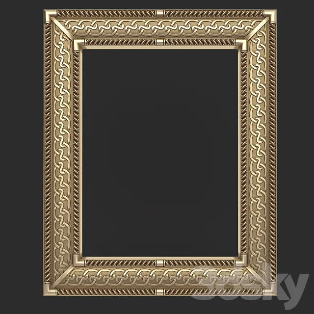 The frame for the mirror 3DS Max Model