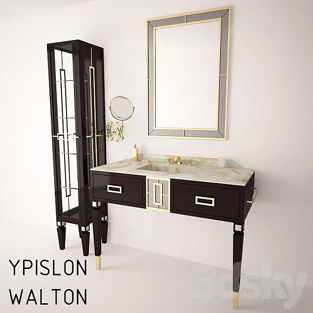 The furniture in the bathroom YPSILON WALTON 3ds Max