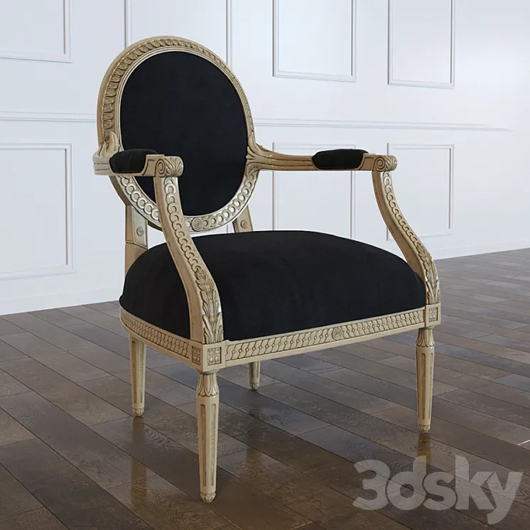 The gilded chair 3DS Max