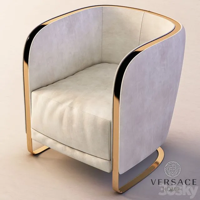 The Herald Armchair by Versace 3dsMax Model