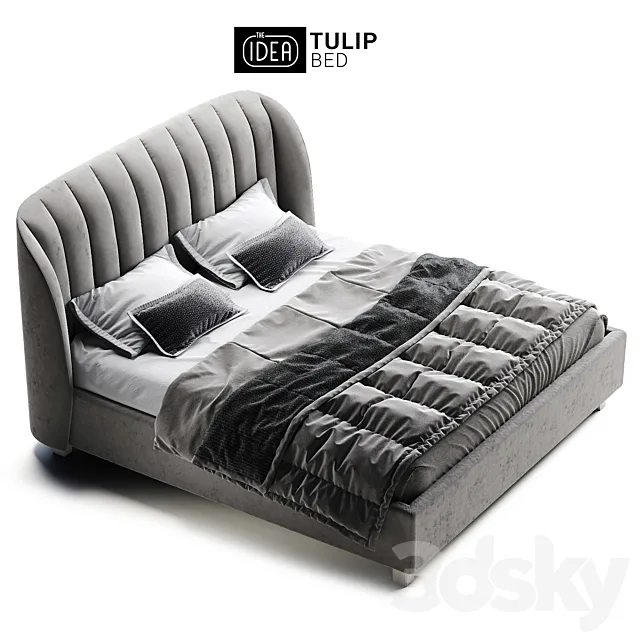 The IDEA Bed Tulip 2000 3DS Max Model