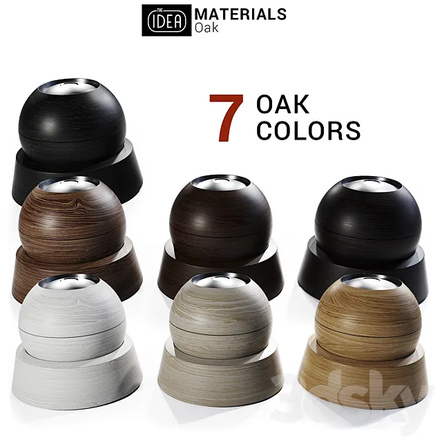 The Idea Materials Oak (oak tinting) 3DS Max Model