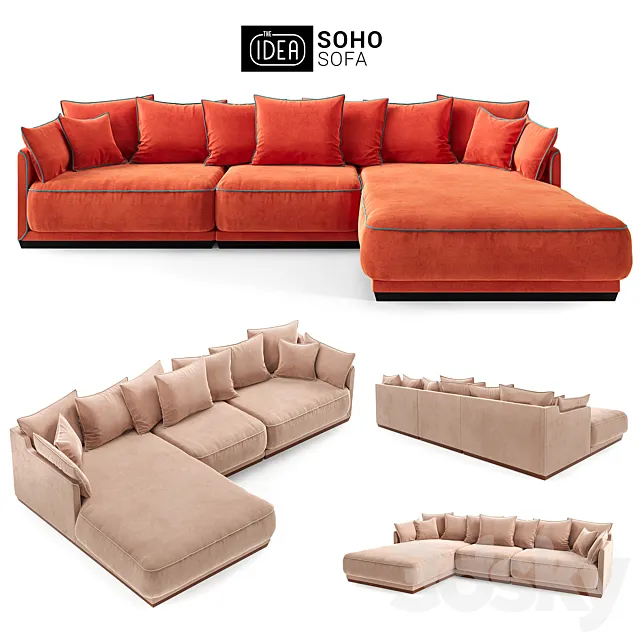 The IDEA Modular Sofa SOHO (item 801-805-812) 3ds Max