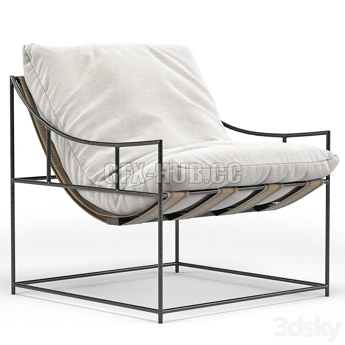 The Initiator Accent Chair by Whom 3dsMax Model
