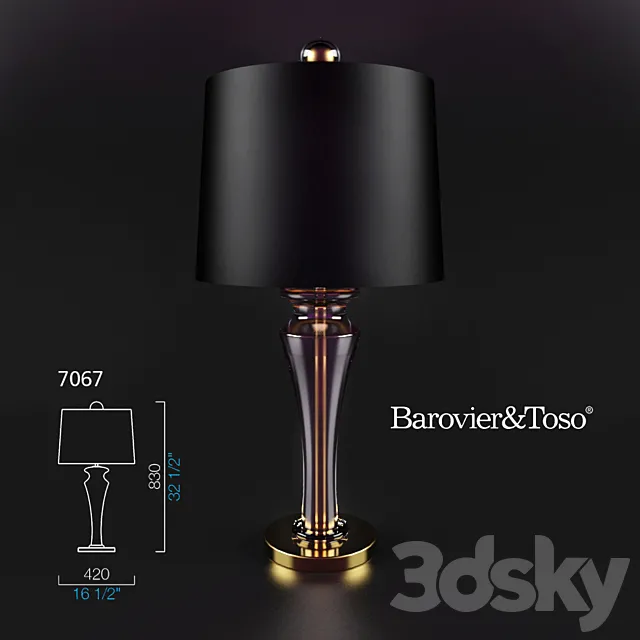 The lamp Barovier & Toso Saint Germain 7067 3DSMax File