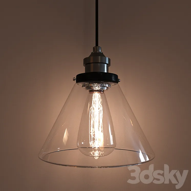 The lamp in the industrial style 3DS Max