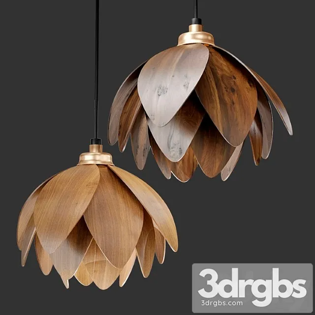 The lotus bud pendant light