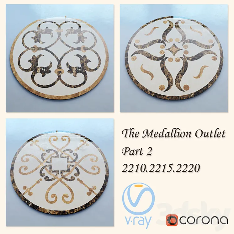 The Medallion Outlet art.2210.2215.2220 part-2 3DS Max