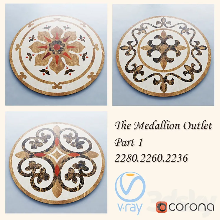 The Medallion Outlet art.2280.2260.2236 part-1 3DS Max