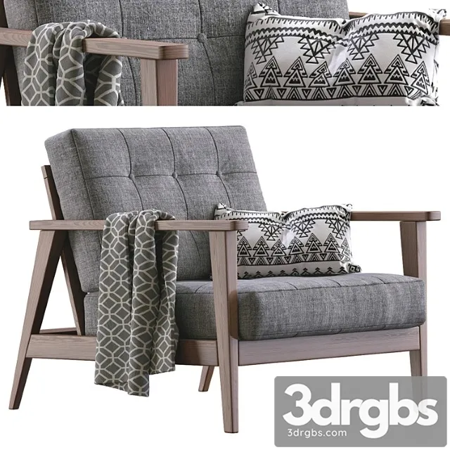 The mid century show wood armchair