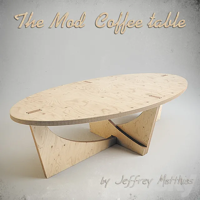 The Mod Coffee table 3ds Max