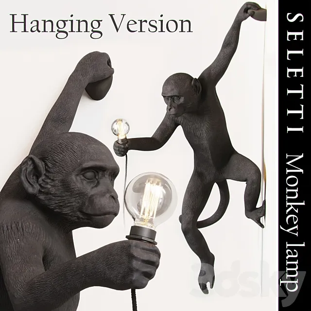 The Monkey Lamp Hanging Version 3DS Max Model