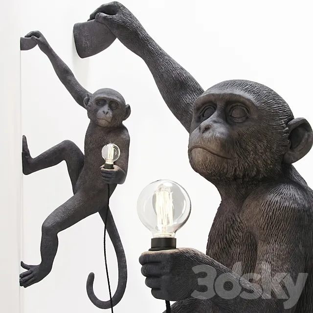 The Monkey Lamp Hanging Version Right 3DS Max Model