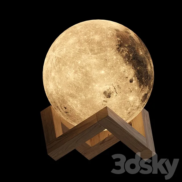 The original moon lamp 3DS Max Model