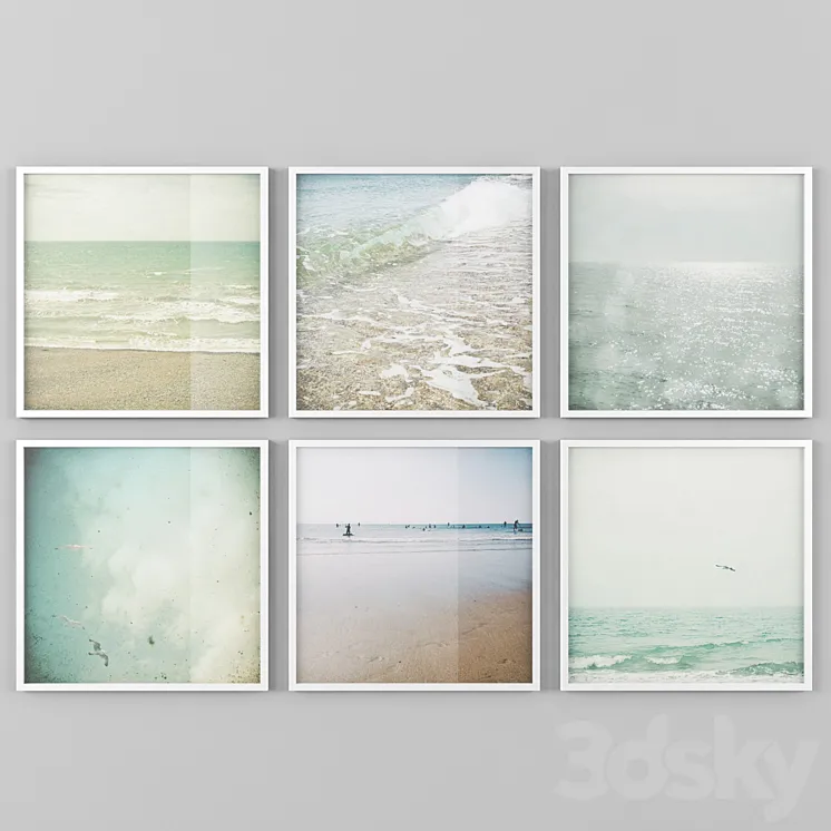 The paintings on the theme of the sea 3DS Max
