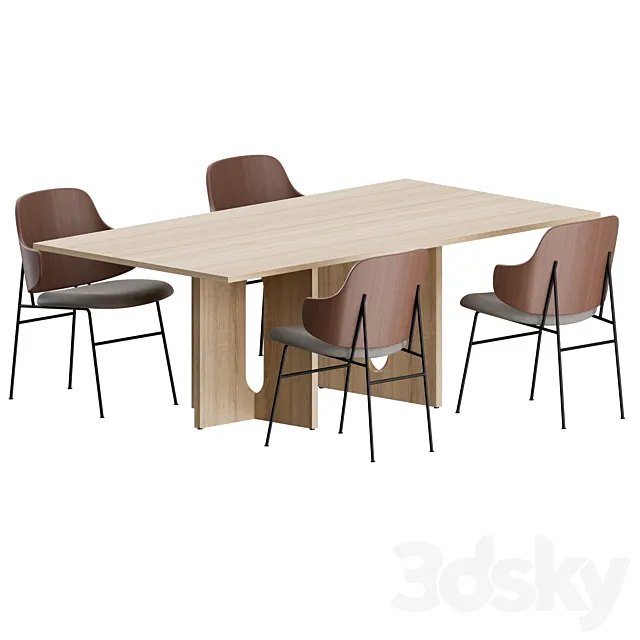 The Penguin Dining Set by Menu 3DSMax File