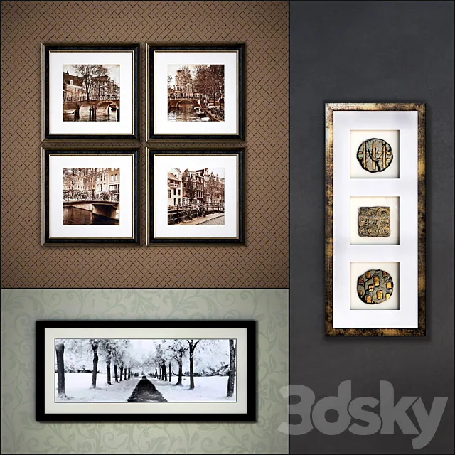 The picture in a frame (a collection of 6) 3ds Max