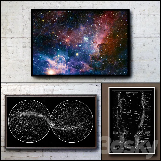 The picture in the frame. 102. Space Collection 3DSMax File