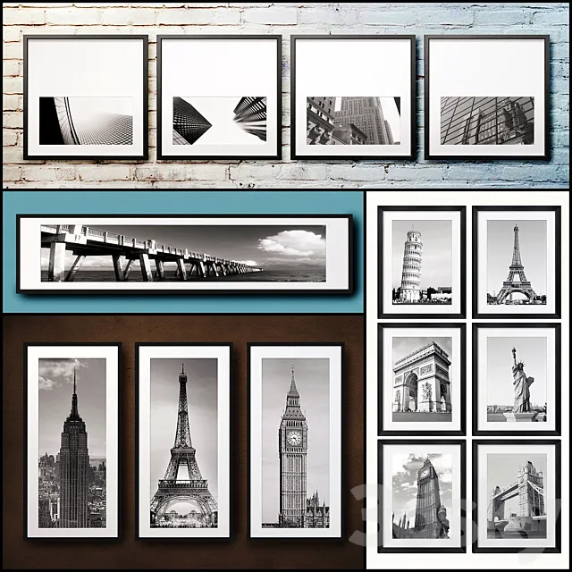 The picture in the frame. 113 Picture Frame Collection 3DSMax File
