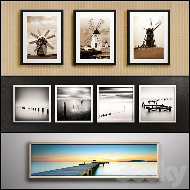 The picture in the frame: 22 piece (Collection 28) Picture Frame 3ds Max