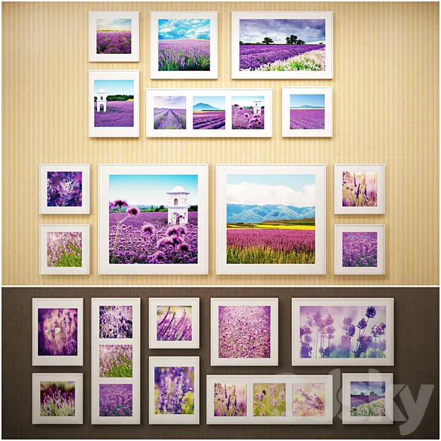 The picture in the frame: 34 piece (Collection 38) Picture Frame 3DSMax File