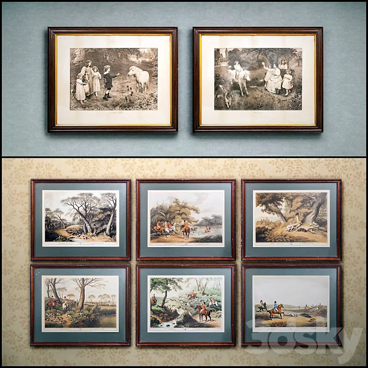 The picture in the frame: a collection of 44 etchings 3DS Max