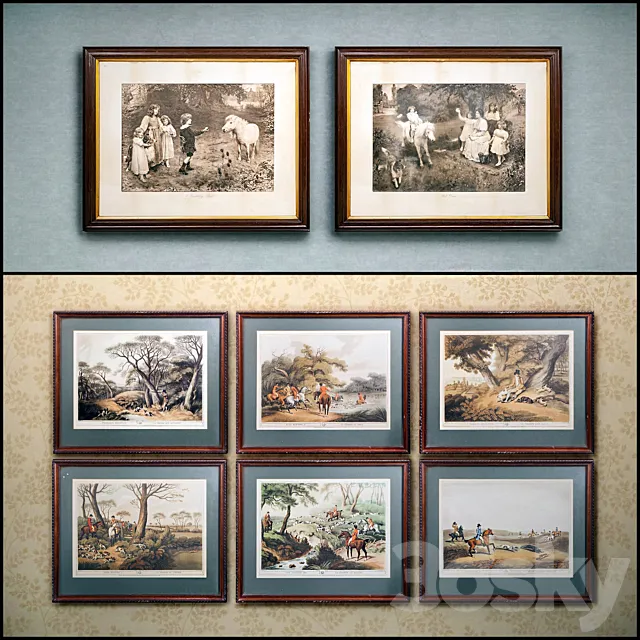 The picture in the frame: a collection of 44 etchings 3DSMax File