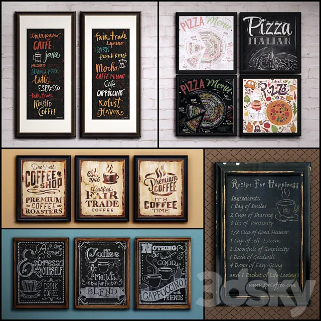 The picture in the frame: a collection of 47 Bar topic 3DSMax File