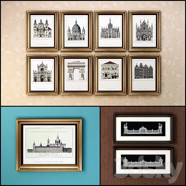 The picture in the frame (a collection of 75) Architecture 3DSMax File