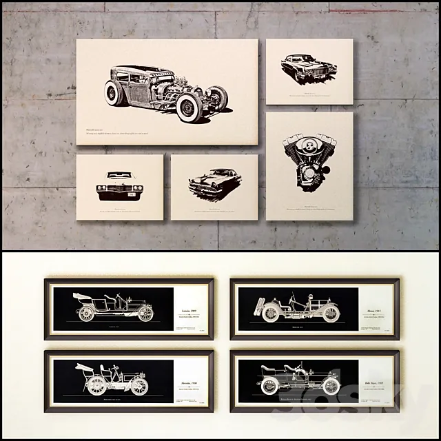 The picture in the frame: a collection of 81 3DS Max Model