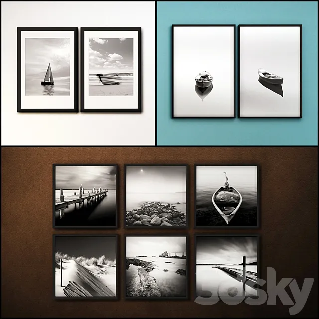 The picture in the frame: a collection of 82 photo frame 3DSMax File