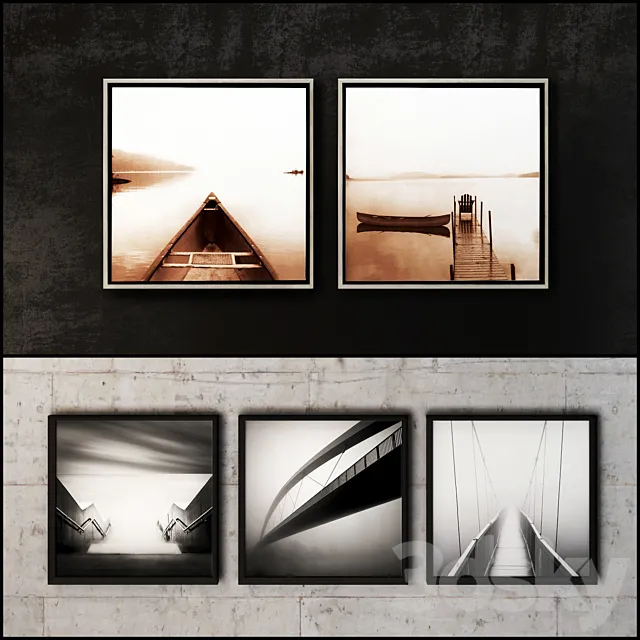 The picture in the frame: a collection of 83 photo frame 3DSMax File