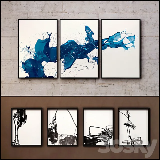 The picture in the frame: a collection of 84. Abstract 3DSMax File