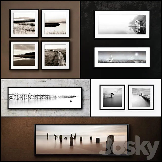 The picture in the frame: a collection of 91 photo frame 3DSMax File
