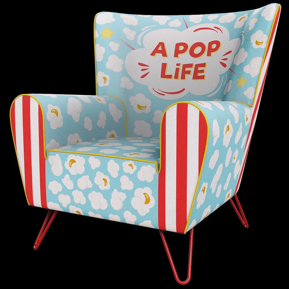 The Pop Label – Armchair A pop life 3ds Max