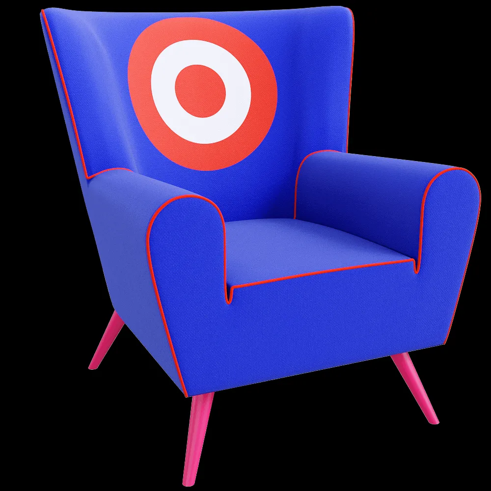 The Pop Label – Armchair Target 3ds Max
