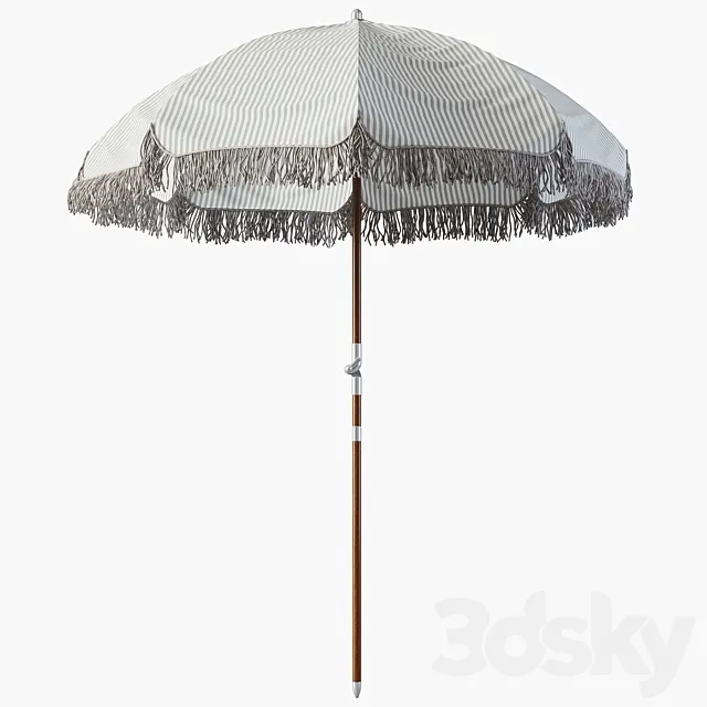 The Premium Beach Umbrella 3DS Max Model