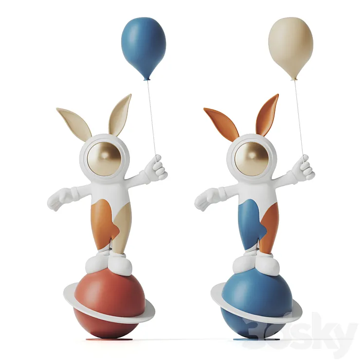 The rabbit sculpture 3DS Max Model
