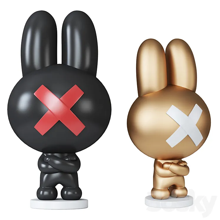 The rabbit sculpture 3DS Max