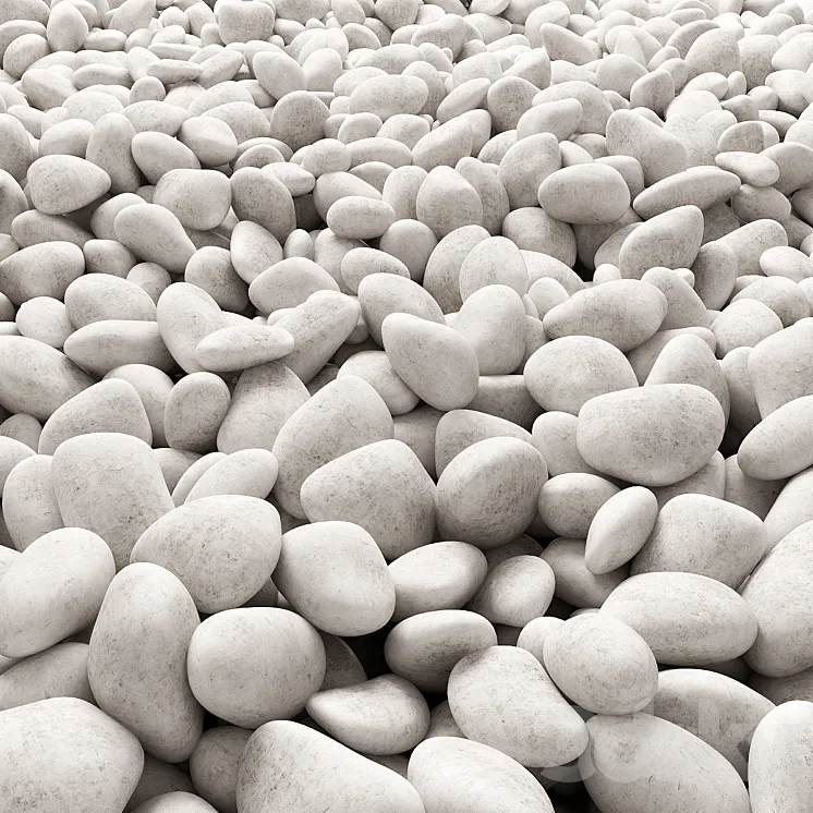 The road from pebbles 3DS Max
