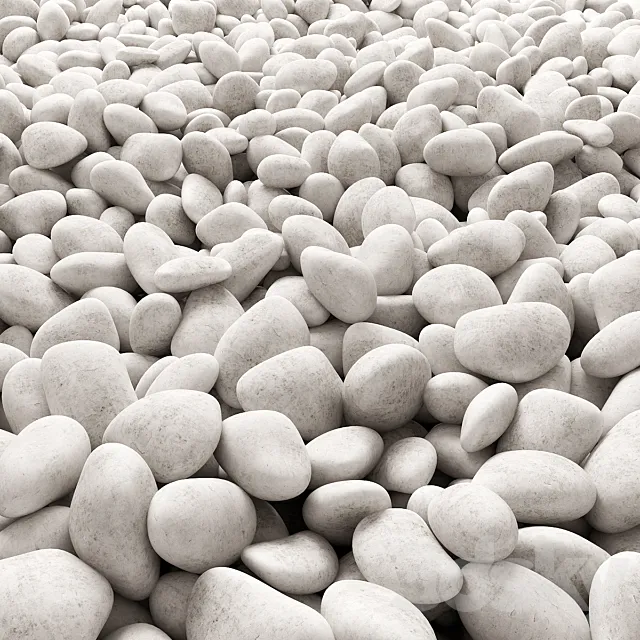 The road from pebbles 3DSMax File