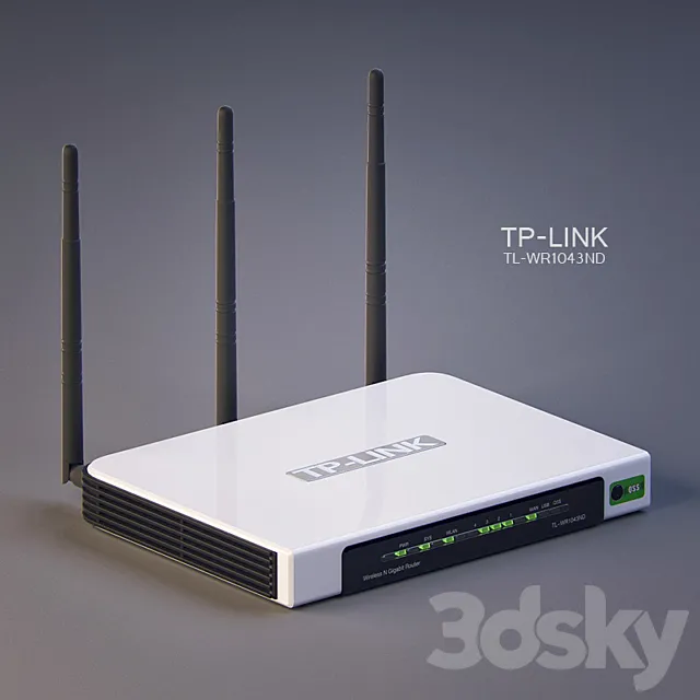 The router TP-LINK 3ds Max