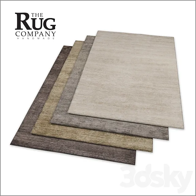 The Rug Company. Bamboo rugs set. 3DSMax File