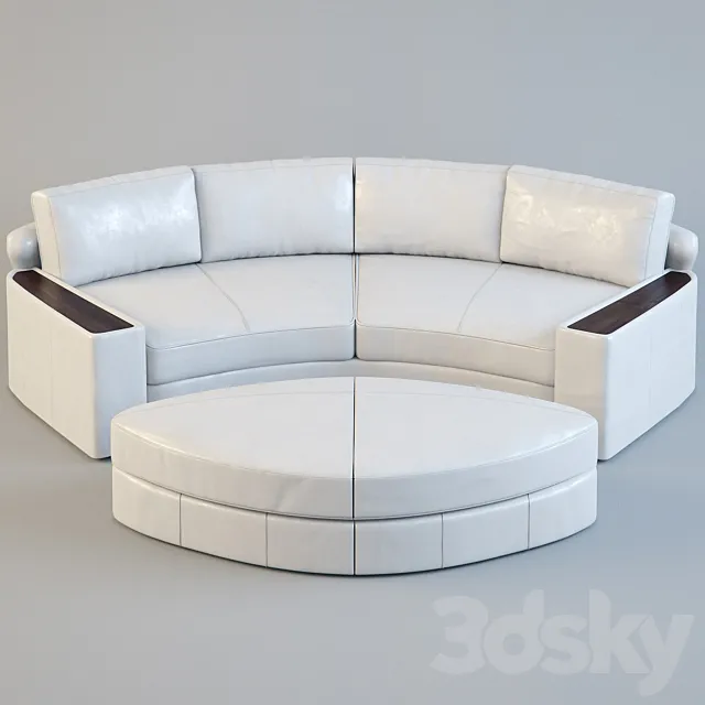 The semi-circular sofa PD-01 3DSMax File