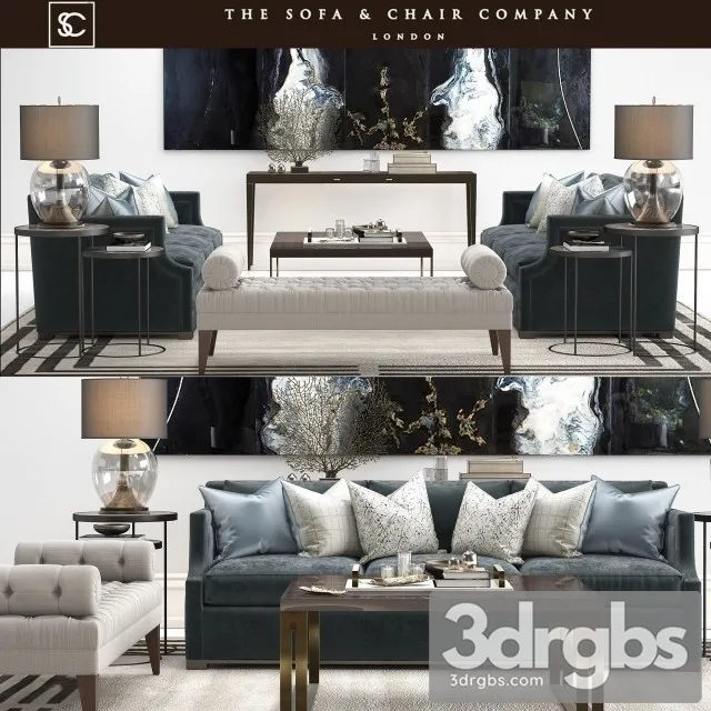 The Sofa And Armchair  Company Luxury Set 1 3dsmax Download