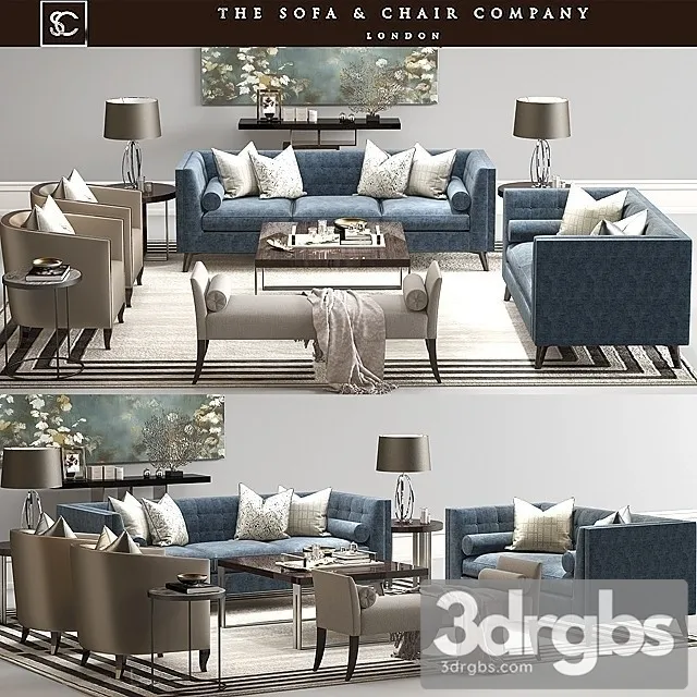 The Sofa And Armchair  Company Luxury Set 2 3dsmax Download