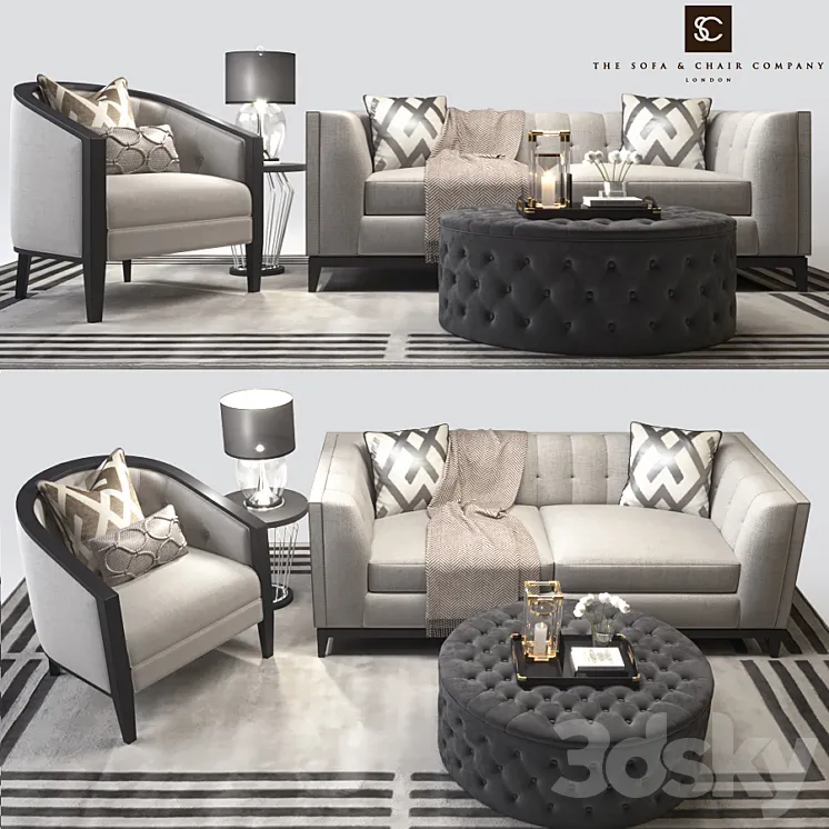 The Sofa and Chair 3DS Max